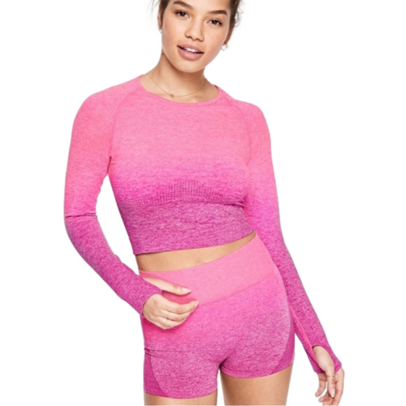 PINK Victoria's Secret Tops - NWOT small PINK hot pink ombré seamless top